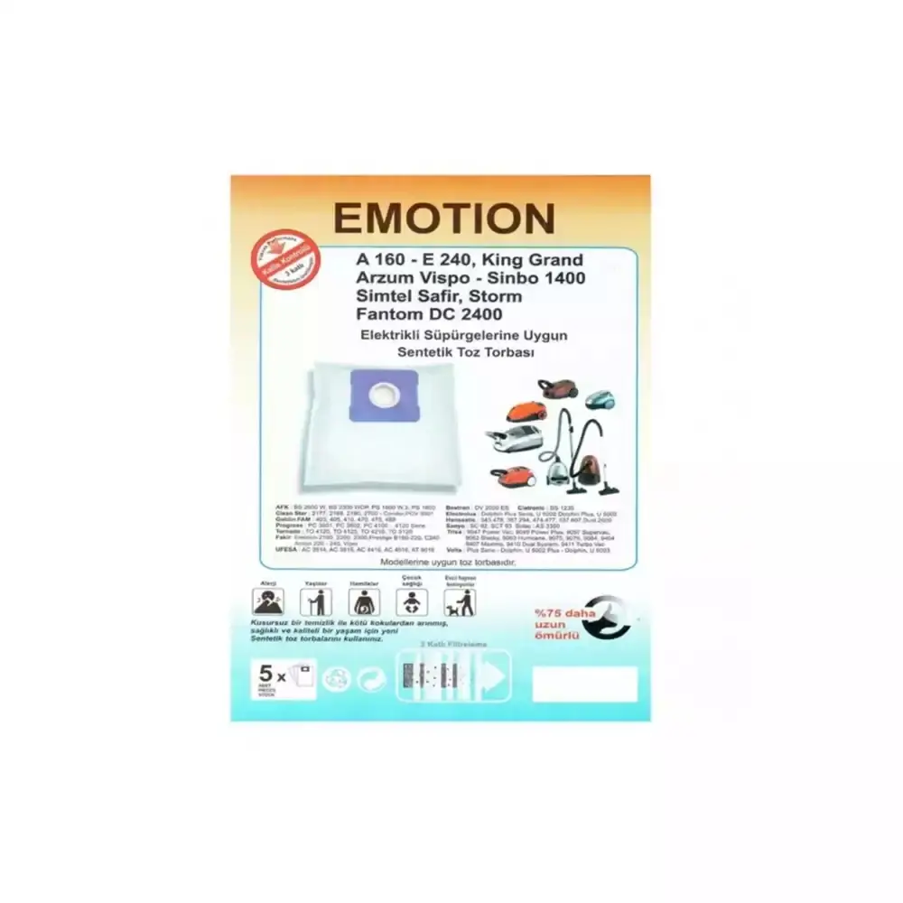 Alaska VC 2410 (max 4l) Sentetik Toz Torbası