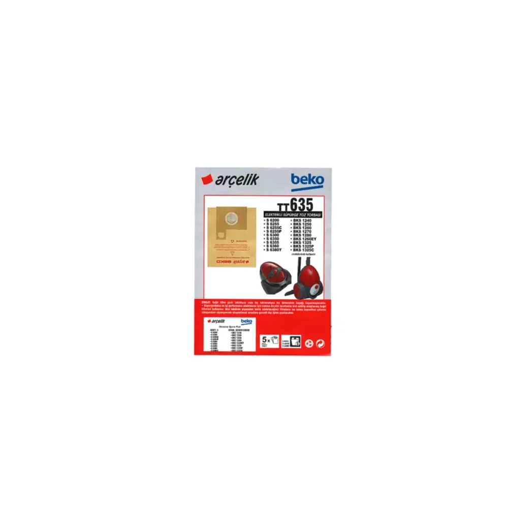 Beko BKS 1260 EY Kağıt Toz Torbası