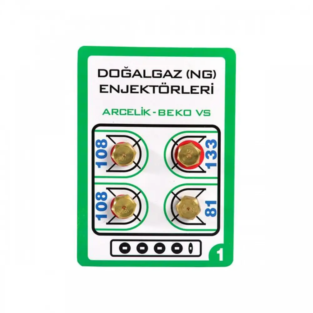 Bosch HBA33B560 Fırın / Ocak Doğalgaz Enjektör 4'lü Dönüşüm Seti