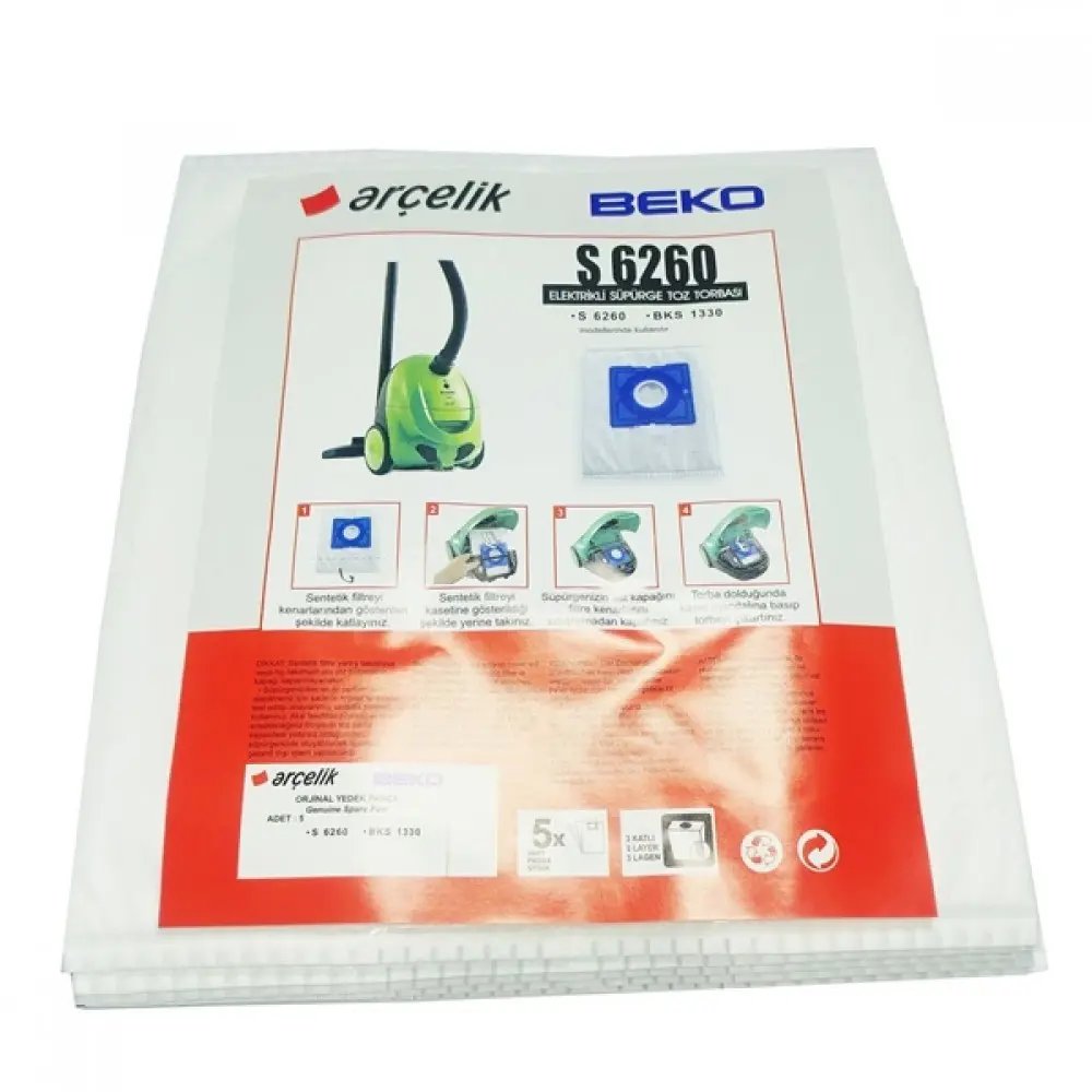 Dirt Devil Bagline M7010 Sentetik Toz Torbası Orjinal Orjinal