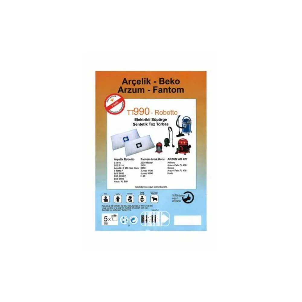 Fantom Magic WD 2000 Sentetik Toz Torbası