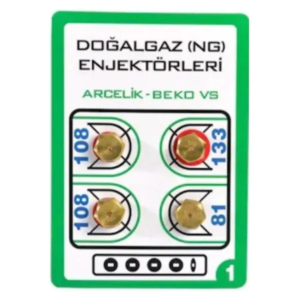 Premier T31520 Fırın / Ocak Doğalgaz Enjektör 4'lü Dönüşüm Seti