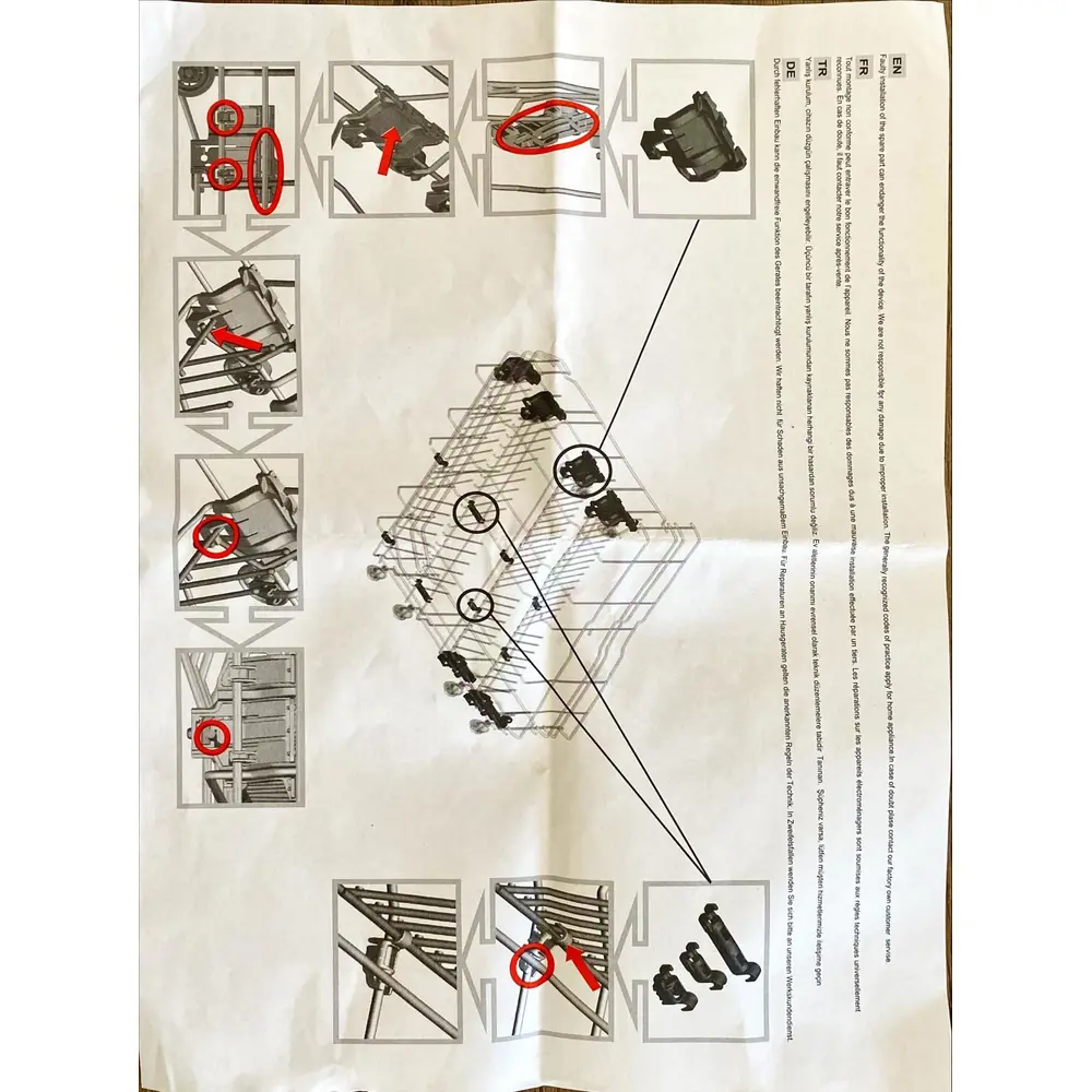 Siemens SX65L081EU Bulaşık Makinesi Tel Sabitleyici Klips Seti - 00611472
