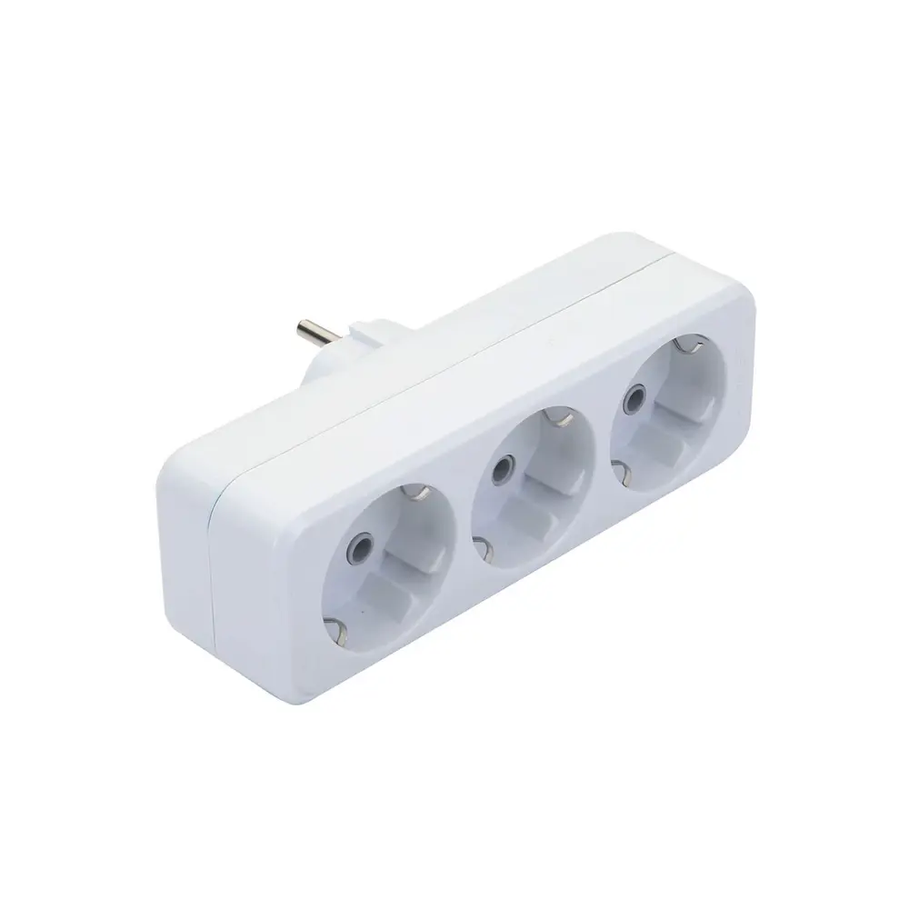 Topraklı Dikey Golyat 3 lü Priz Çoğaltıcı